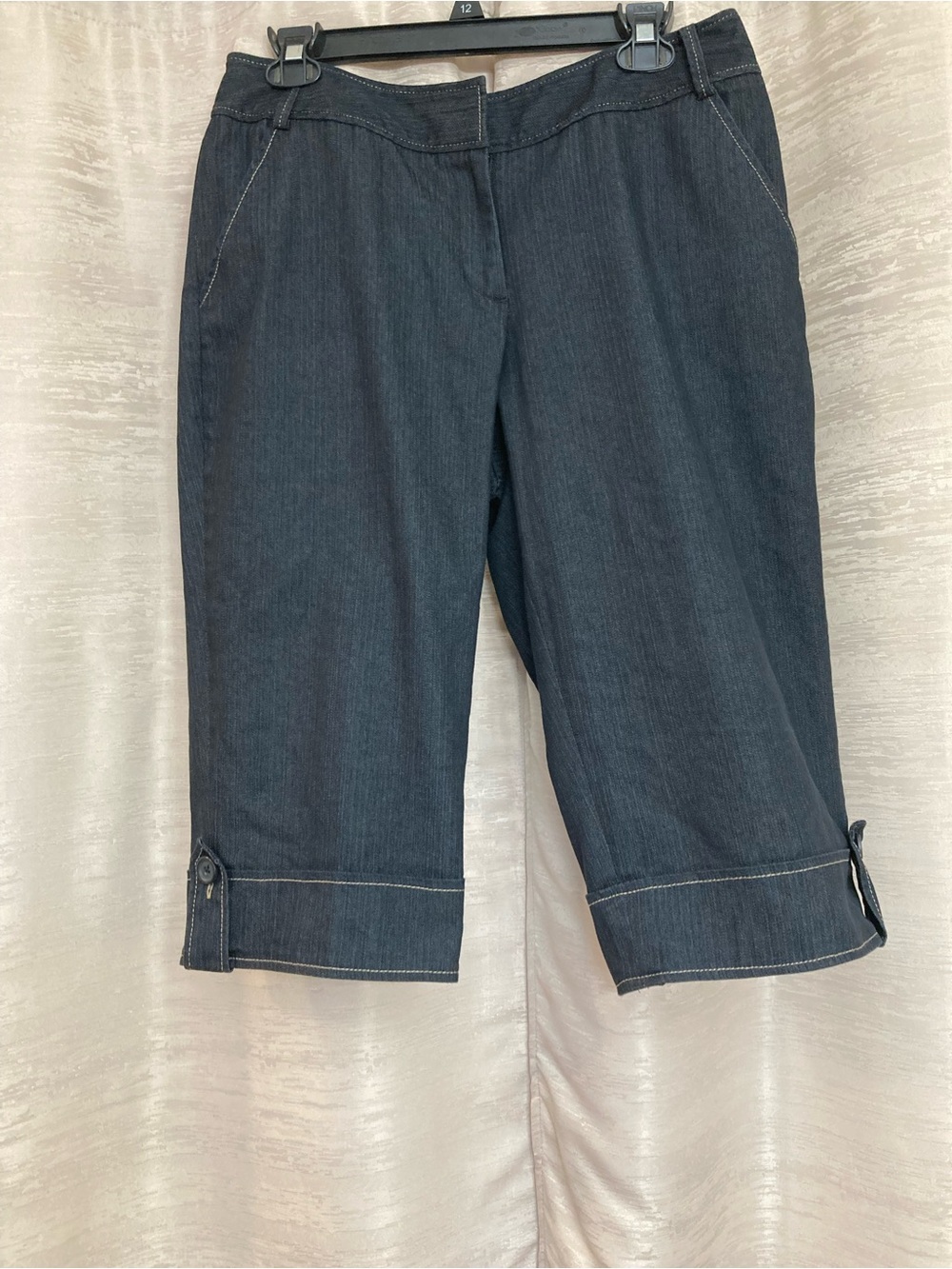 Loft Dark Blue Cropped Denim Jeans size 8